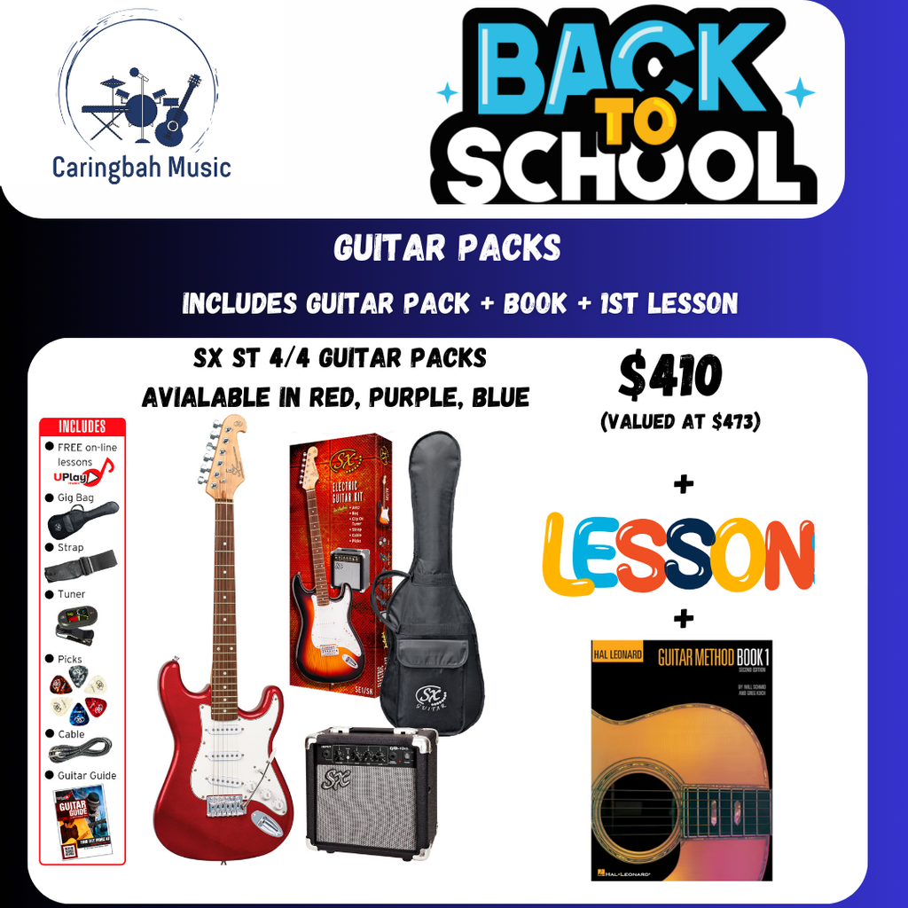 Back to School Electric Guitar Pack No 1: 4/4 Size