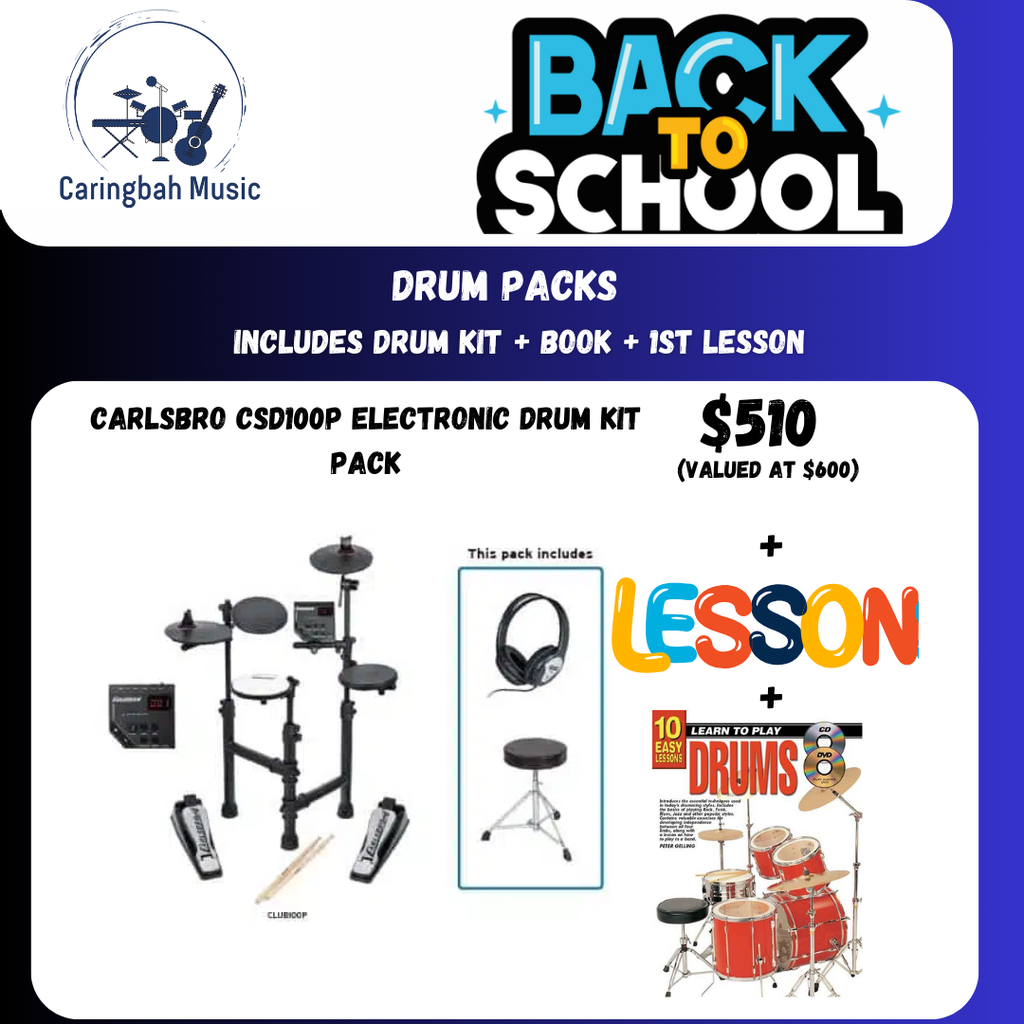 Back to School Electric Drums Pack No 1: Carlsbro CSD100P