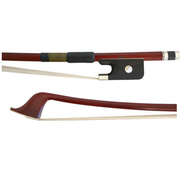 Double Bass Bow-FPS Brazilwood-W/Bone-French-style 4/4