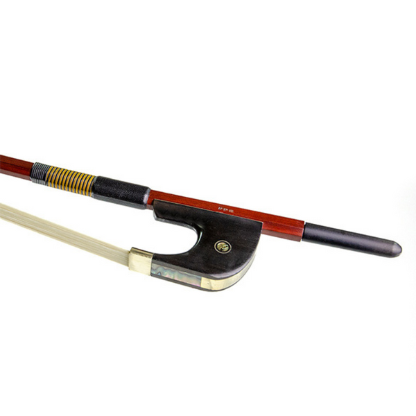 Double Bass Bow-FPS Brazilwood-W/Bone German-style 4/4