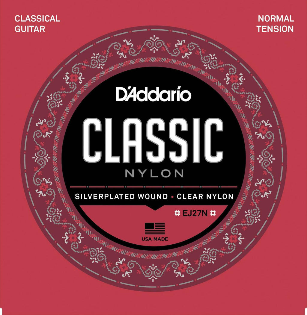 D'Addario EJ27N Student Nylon Classical Guitar Strings, Normal Tension INC FREE SHIPPING