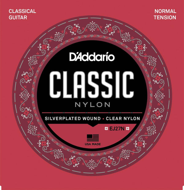 D&#39;Addario EJ27N Student Nylon Classical Guitar Strings, Normal Tension INC FREE SHIPPING