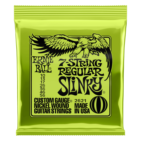 Ernie Ball Slinky 7 String Regular Slinky Electric Guitar Strings 10-56 . Inc FREE SHIPPING