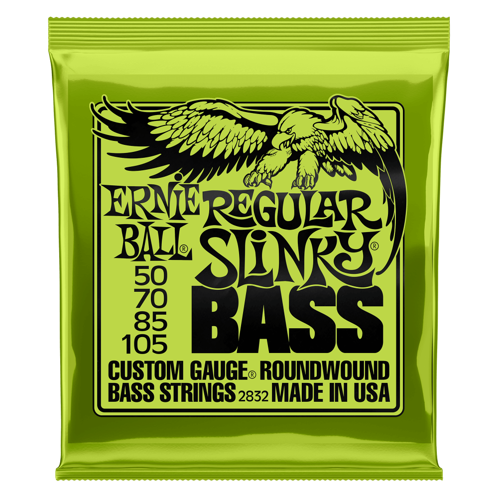 Ernie Ball Regular Slinky Nickel Wound Electric Bass Strings 50-105. Inc FREE SHIPPING