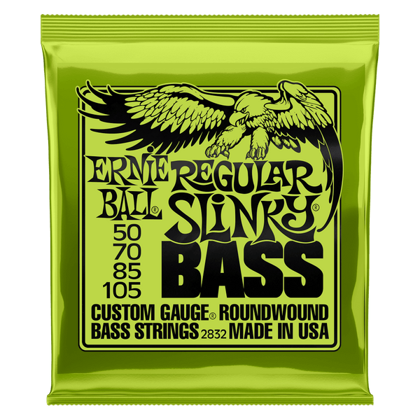 Ernie Ball Regular Slinky Nickel Wound Electric Bass Strings 50-105. Inc FREE SHIPPING