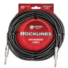 Carson Rocklines Noiseless Instrument Cable, Black