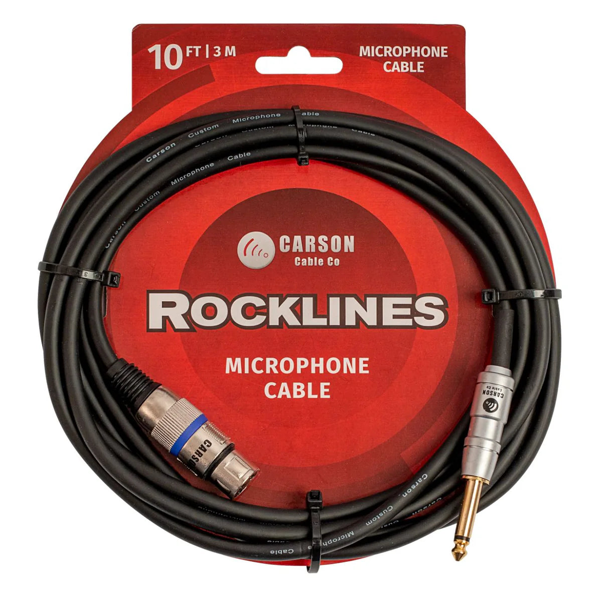 Carson Rocklines Microphone Cable XLR to Jack