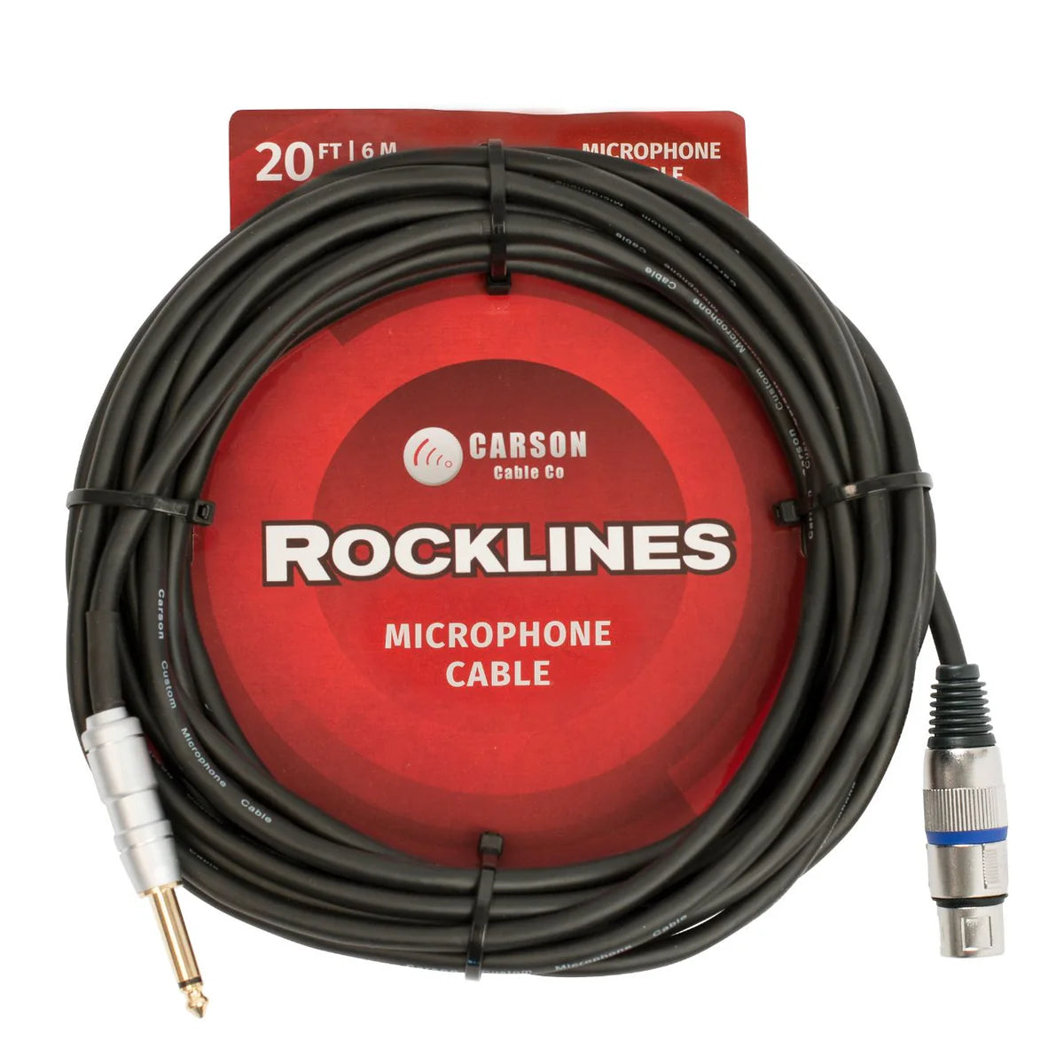 Carson Rocklines Microphone Cable XLR to Jack