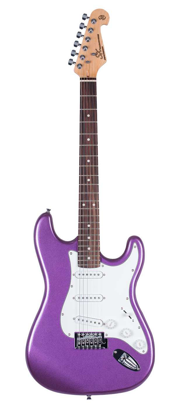 SX SE1SKMP Electric Guitar Pack Metallic Purple