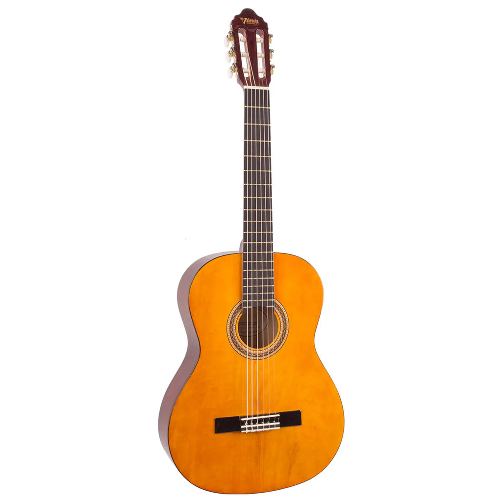 Valencia VC104 100 Series 4/4 Nylon String Classical Acoustic Guitar - Natural