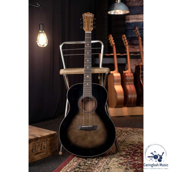 Washburn BTS9CH-D-U Bella Tono &#39;Novo S9&#39; Acoustic Guitar Studio, Charcoal Burst