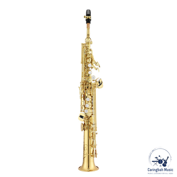 Jupiter JSS1100Q Soprano Saxophone 1100 Series Gold, Backpack Case