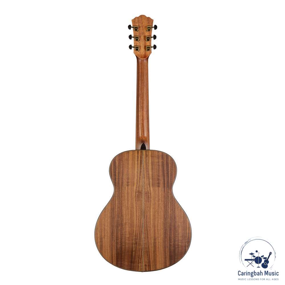 Washburn CGM55K-D-U Comfort G-Mini Traveller 7/8 Size Acoustic Guitar, Koa